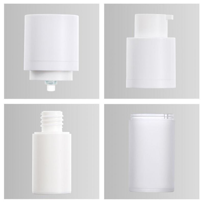 Round Square Transparent Rotatable Plastic Spray Airless Pump Packaging Cosmetic Containers 15ml 20ml 30ml 40ml 50ml 80ml 100ml Skincare Vacuum Acrylic Bottle