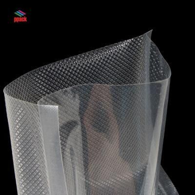 Sample Free! PA PE Embossed Smooth Food Packaging Plastic Vacuum Bag Roll with Customizated Size Made in China Manufacture