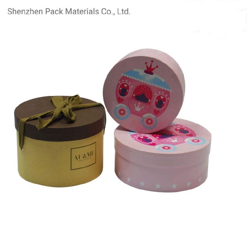 Oblate Short Cylindrical Logo Custom Packaging Wine Cosmetic Skin Care Gift Printed Tube Customized Box