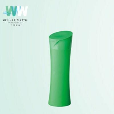 200ml Plastic PE Oblique Emerald Shampoo Bottle with Flip Cap