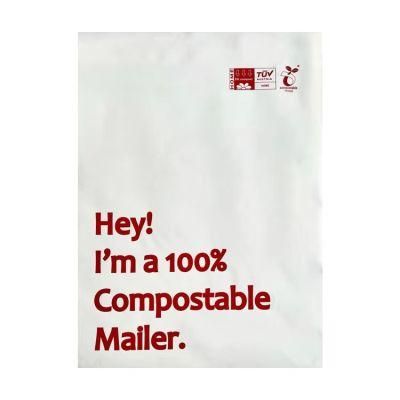 Custom Available Compostable Cornstarch Envelope Package Courier Mailing Underwear Clothing Bag