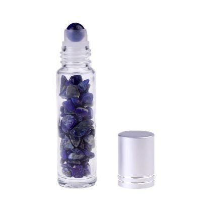 10ml Luxury Jade Stone Healthy Roll on Ball Colorful Frosted Glass Roller Bottle for Essential Oil