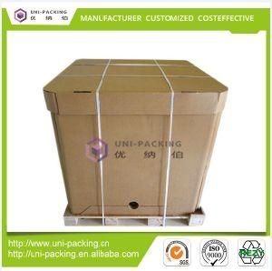 Hotsales 1000L Disposable Corrugated Box Liquid Paper IBC, Liquid Package Square Paper IBC