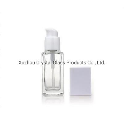 Empty 30ml 20ml 15ml Lotion Bottle Cosmetic Packaging with Plastic Pump