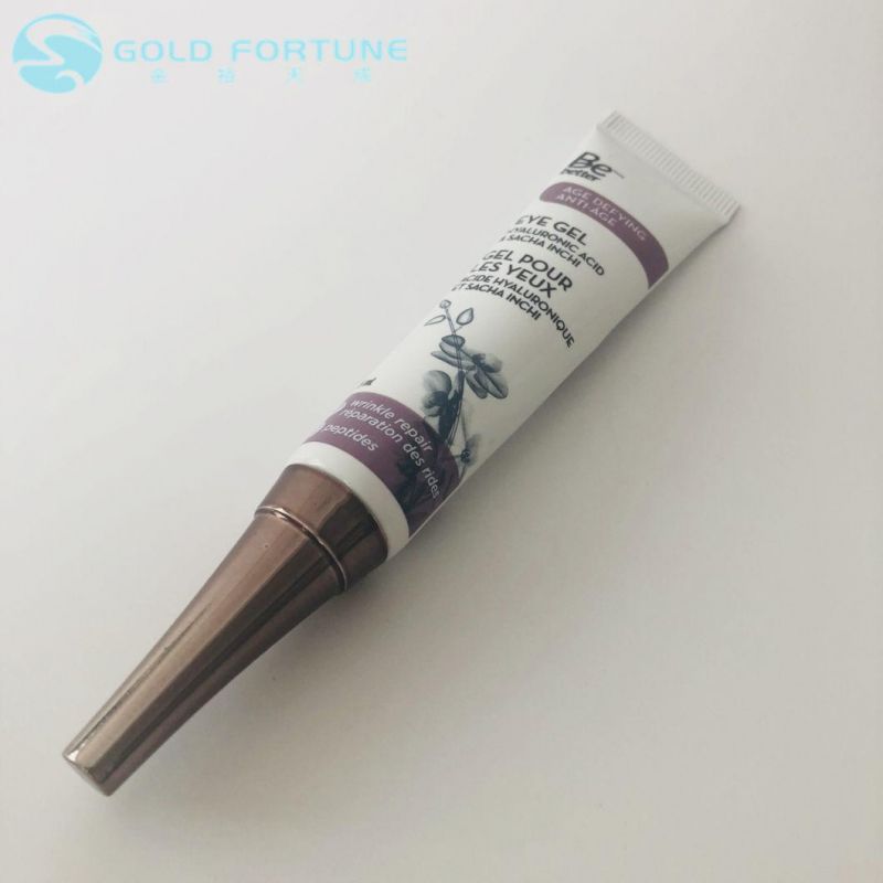 High Quality Small Size Gradient PE Tube with Massage Head for Eye Cream