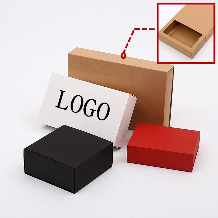 Custom Black Matte Kraft Paper Corrugated Box Shoes Packaging Shipping Mailer Box