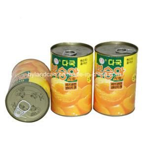 Tin Bottle for Packaging Yellow Peach