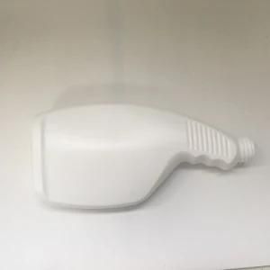 500ml Plastic HDPE Round Shape Matt Black Cleaning Bottle with Trigger Spray Head
