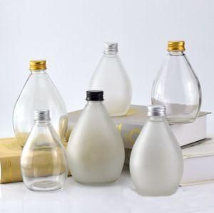 Kdg 280ml 500ml Hot Sale Customize Transparent Round Glass Beverage Bottles