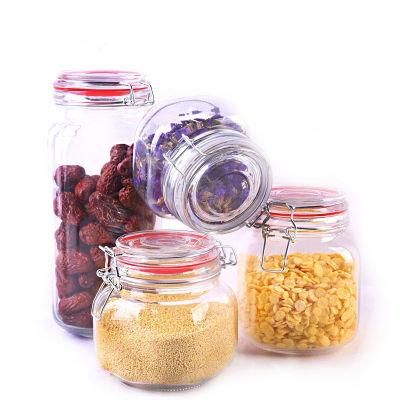 Hot Selling Clear Portable Glass Jar for Food Storage 50ml 100 Ml 200 Ml