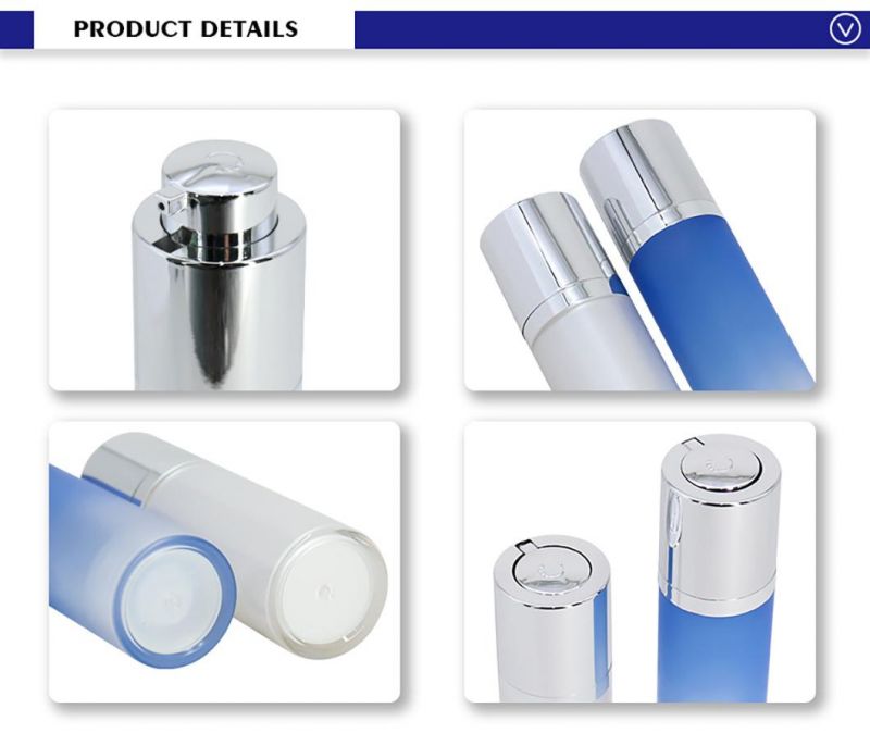 Luxury Empty Cosmetic Skincare Plastic Container Serum Bottles Acrylic Airless Bottle 15ml 30ml 50ml