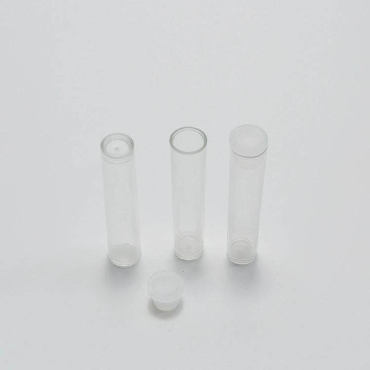 Plastic Pet 2g 0.07oz Golden Onion Powder Bottle Reagent Tube Transparent