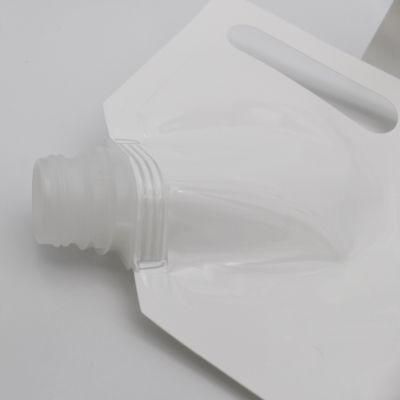 Unique Design Liquid Stand up Spout Pouch Plastic Drinking Water Bag/Reusable Beer /Detergent Liquid Packaging Spout Pouch with Handle