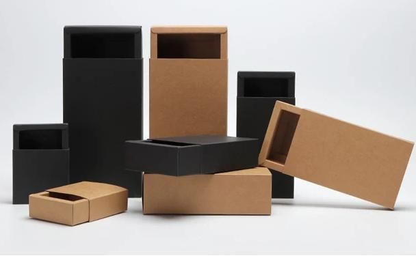 Kraft Paper Drawer Box Mini Crafts Cardboard Present Boxes for Business and Soap Jewelry Candy Weeding Party Favors Present Packaging Boxes