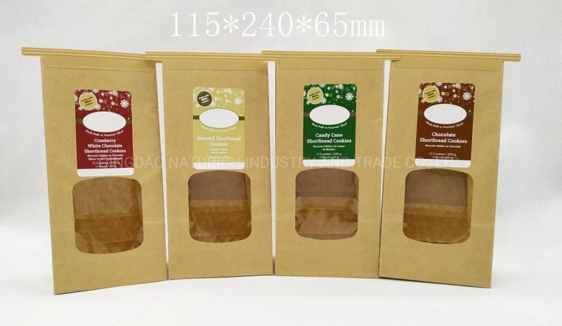 Wholesale Tin Tie Paper Bag for Food Eco Friendly Craft Paper Bag