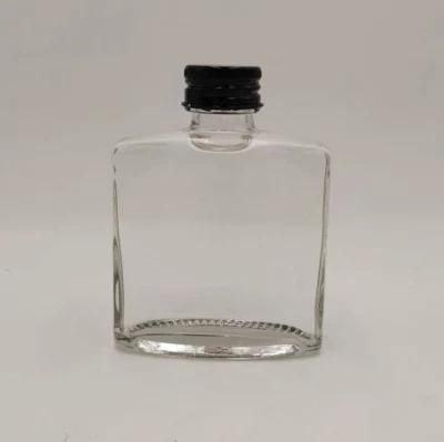 Empty 100ml 200ml 250ml Square-Shaped Mini Juice Wine Glass Bottle