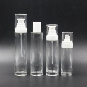 100ml Cosmetic Packaging Lotion Bottle Pump Screw Cap Glass Bottle