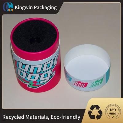 Paper Tube Plastic Lid Metal Lid Airtight Gift Box Powder Package Eco Friendly Packaging