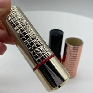 Wholesale Stock Goods Fashionable Round Shape Custom Gold Lipstick Tube Lipstick Container