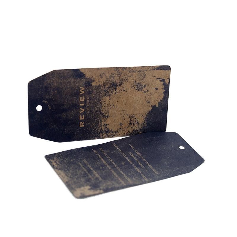 Die Cut Silk Screen Printing Kraft Paper Hang Tag