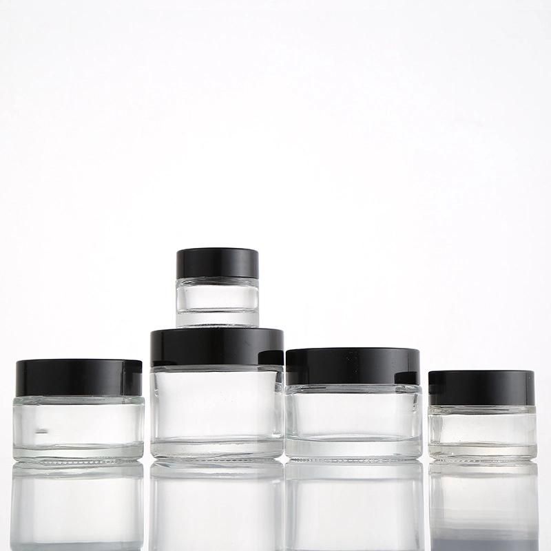 5g 15g 20g 30g 50g 60g 80g 100g Glass Jar with Plastic or Aluminum Lid Glass Bottles for Scream