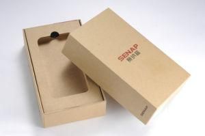 Natural Brown Paper Hard Box for Phone Package