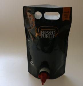 1.5L Plastic Beverage Bag with Tap Valve