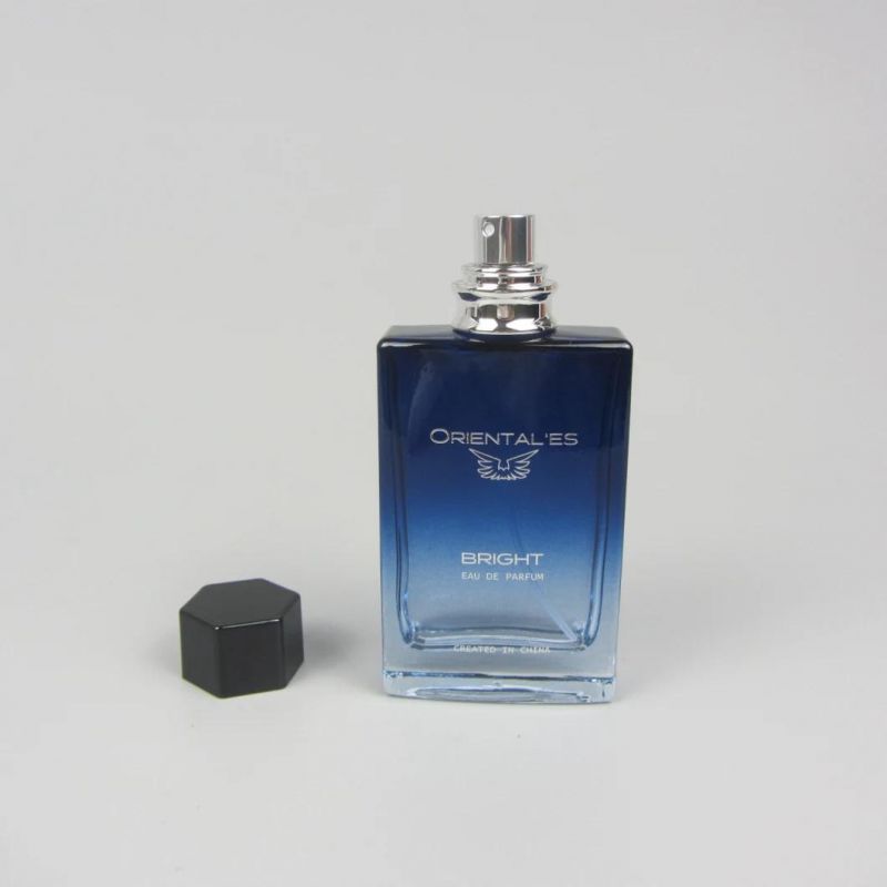 Empty Perfume Bottle Black Cap Square Bottle Perfume