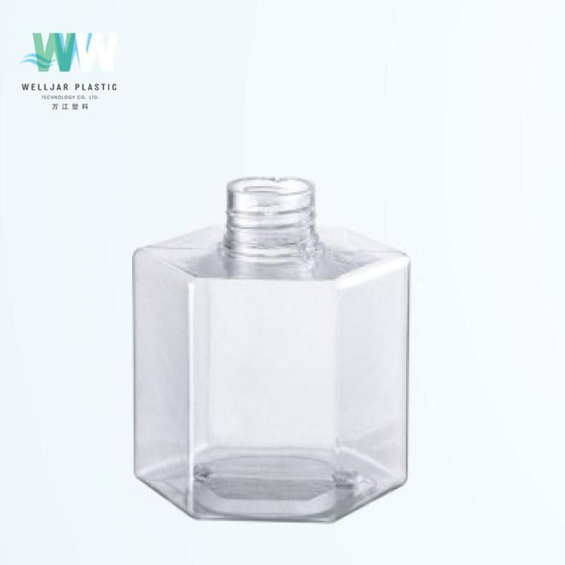 250ml Plastic PETG Empty Hexagonal Cosmetic Bottle
