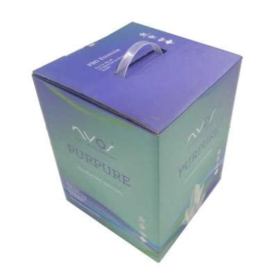 Matt Color Printing Corrugated Paper Box with Handle