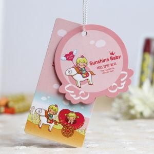 Custom Cartoon White Paper Hangtag for Garment