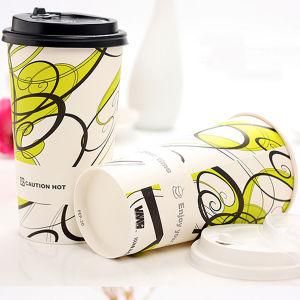 Low Profit High Quality 6oz Single Wall Paper Coffee Cup Lid Design for Drinking