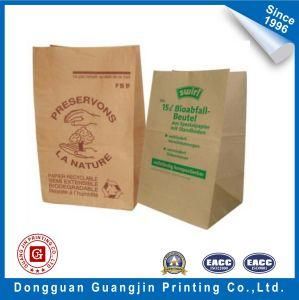 Custom Handmade Brown Kraft Paper Food Packaging Bag