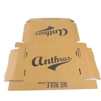 Black Logo Printing Corrugated Brown Folding Box