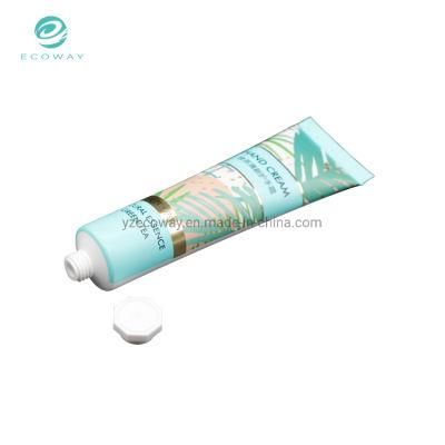 White Octagonal Screw Cap Sheet Offset Printing 50g High Quality Hand Cream Tube