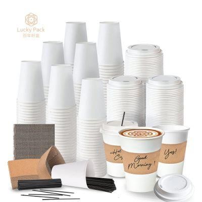 Custom Disposable 100% Paper Cups China Wholesale Paper Coffee Cups