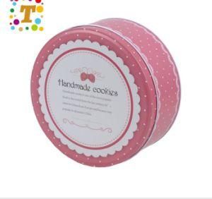 Pink Sweet Pattern Cookie Tin Box