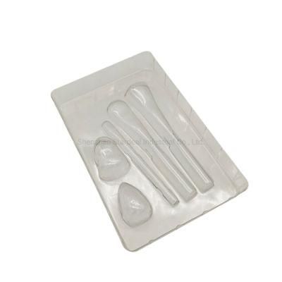 Makeup Brush Paper Box Packaging Plastic Tray Custom Blister Inserts