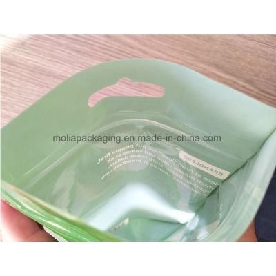 Plastic Packaging Bags/Stand up Pouch with Custom Printing for Pet Food with Clear Window and Tear Notches 200g Bags for Dogs