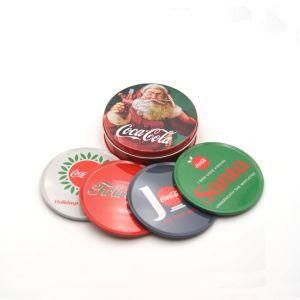 Custom Tin Beer Coasters for Promotion