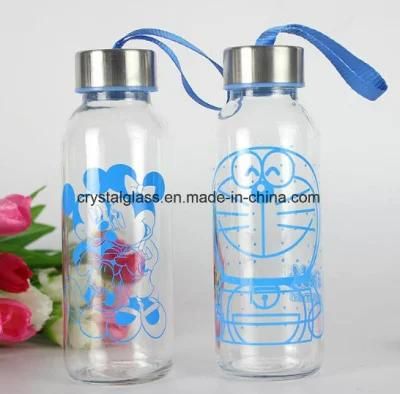 Cartoon Glass Water Bottle for Children