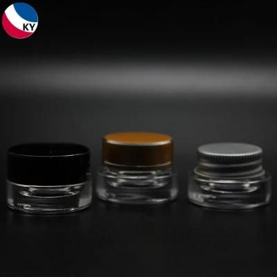 3ml Glass Jar for Skin Care Cream Eye Lotion with Plastic Cap