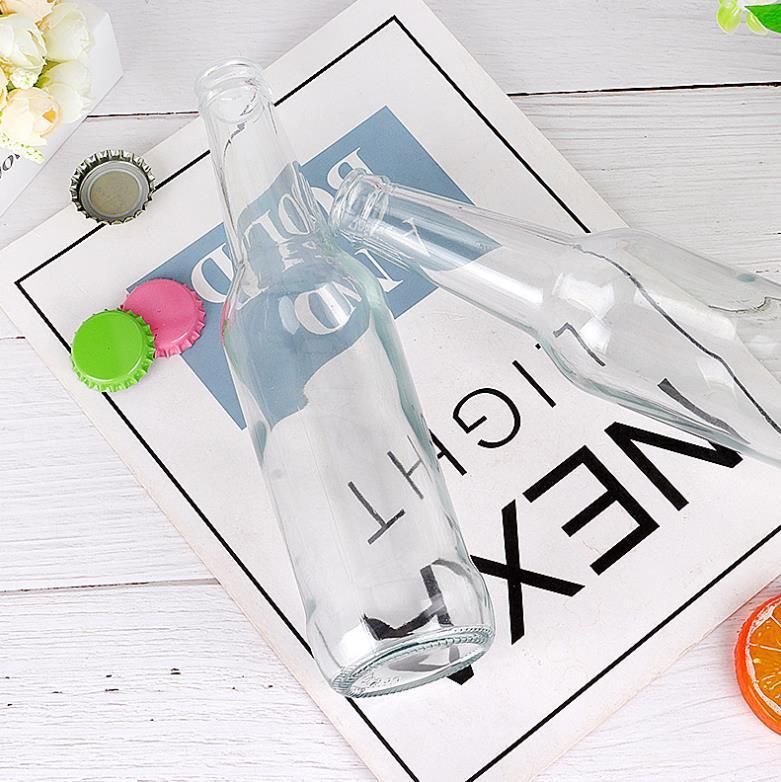 250ml Clear Empty Bottle Glass with Crown Cap for Juice