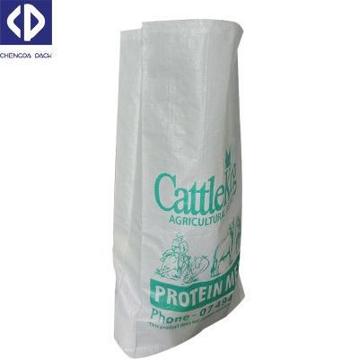 100% New Material Customized Empty PP Woven Wheat Flour Poly Grains Packaging Bags 50kg for Sale