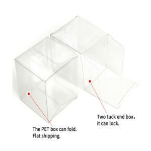 Custom Transparent Folding Pet Plastic PVC Packaging Box