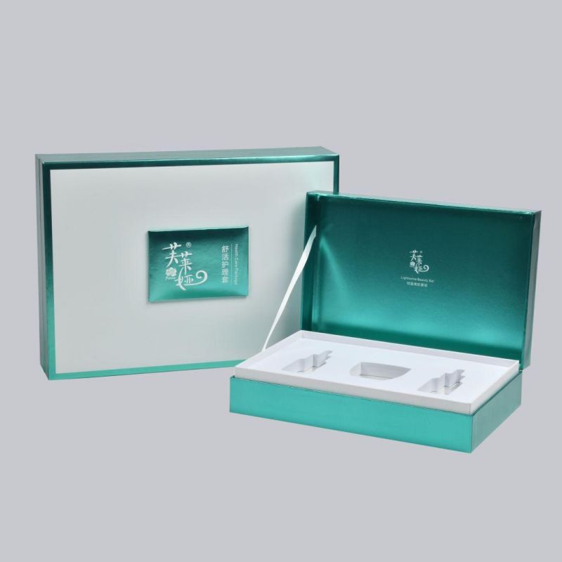 Customized Luxury Competitive Lid and Base Cosmetic with Sponge Tray Paper Gift Packaging Box, Carboard Gift Box, PVC Box