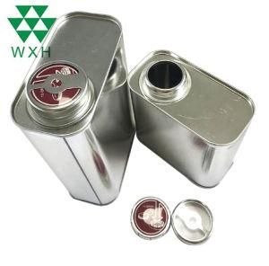 5L Sealed Metal Glue Packaging Tin Can with Compressed Cap
