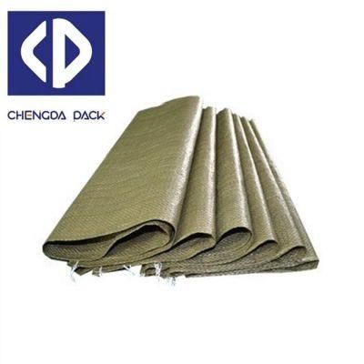 Green Grey Color Recycable Polypropylene Colorful Green Color PP Woven Waste Bags for Russia Urkain