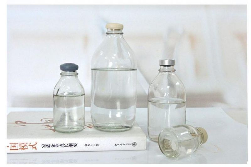 100ml Spot Wholesale Glass Salt Water Bottle Infusion Bottle 100ml 250ml 500ml 24 26 28 32 Mouth