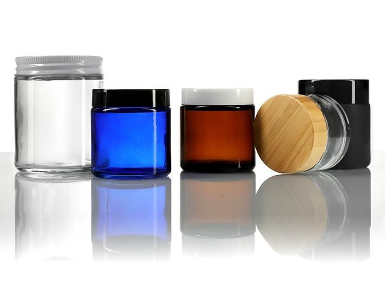 Supplier 5g 15g 30g 50g 100g Empty Luxurious Face Eye Cream Cosmetic Frosted Glass Jar Container